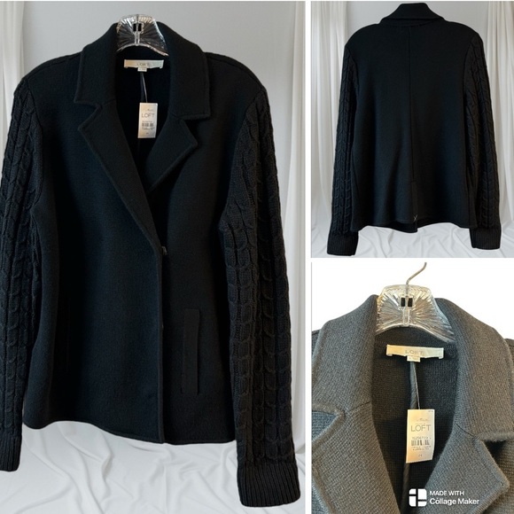 NWT Loft sweater jacket - Picture 1 of 8